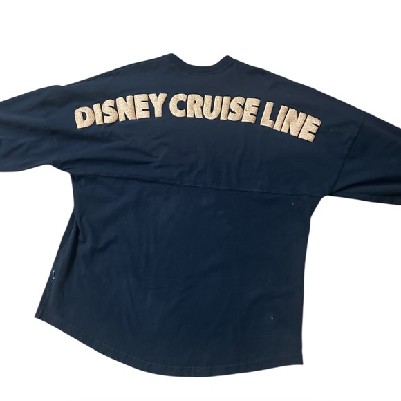 Disney Cruise Line Spirt Jersey Blue and Rose Gold Glitter Size Large DCL Merch - Picture 2 of 6